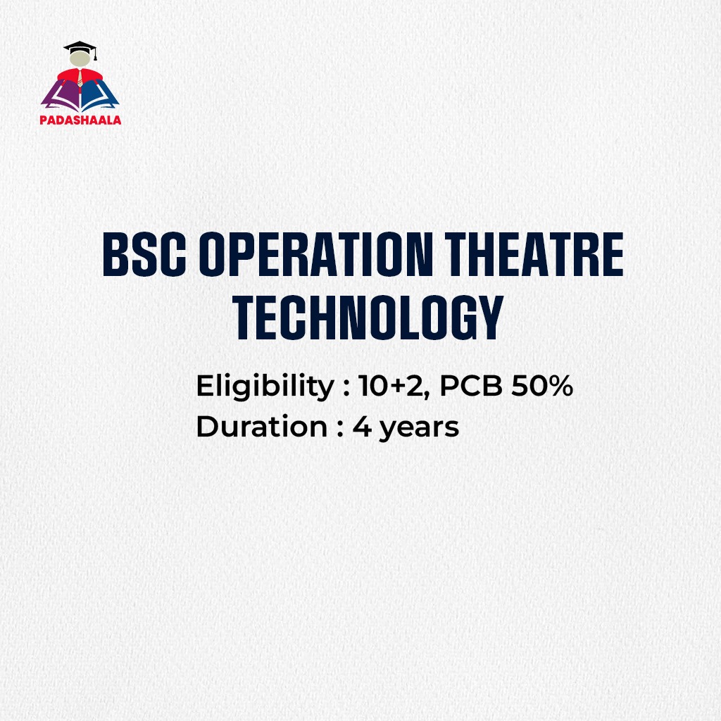 BSc Operation Theatre Technology