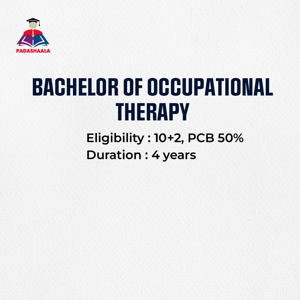BOT - Bachelor of Occupational Therapy