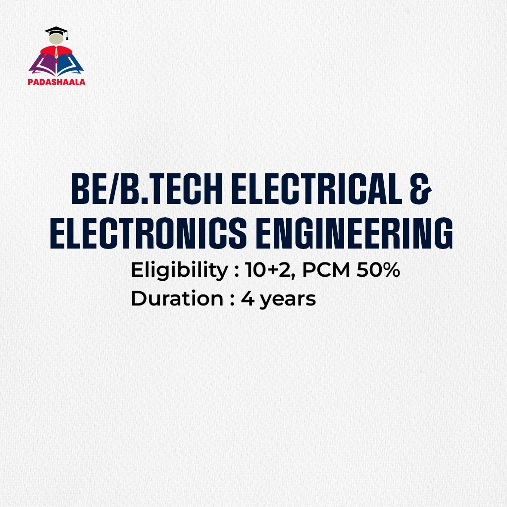 BE/Btech Electrical & Electronics