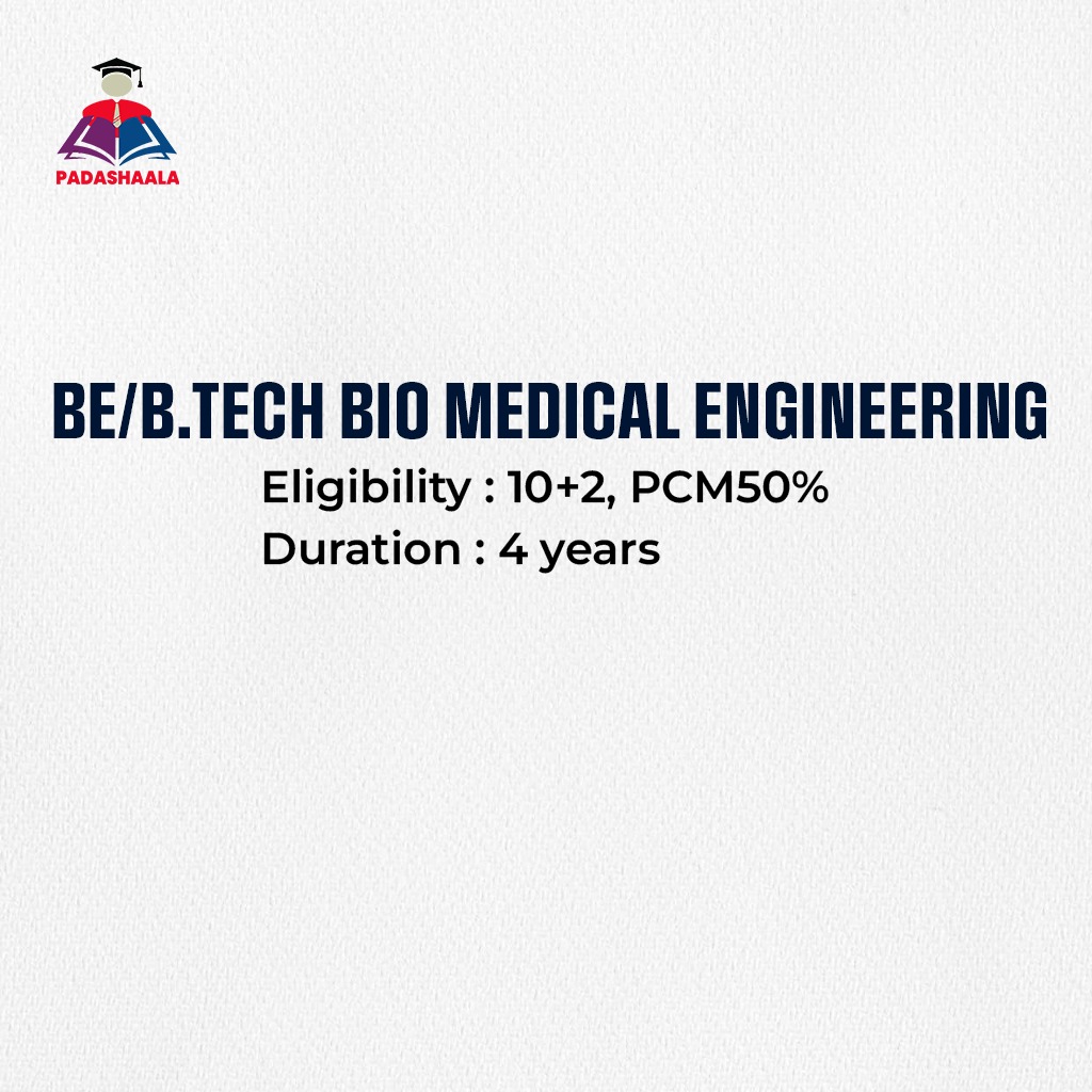 BE/Btech Bio Medical